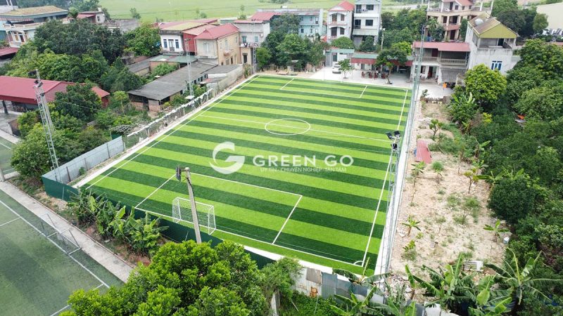 thi công sân bóng cỏ nhân tạo tại Bắc Ninh
