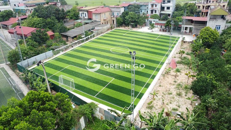 thi công sân bóng cỏ nhân tạo tại Bắc Ninh