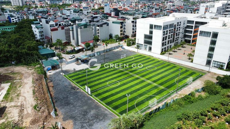 thi công sân bóng cỏ nhân tạo tại Từ Liêm - Hà Nội